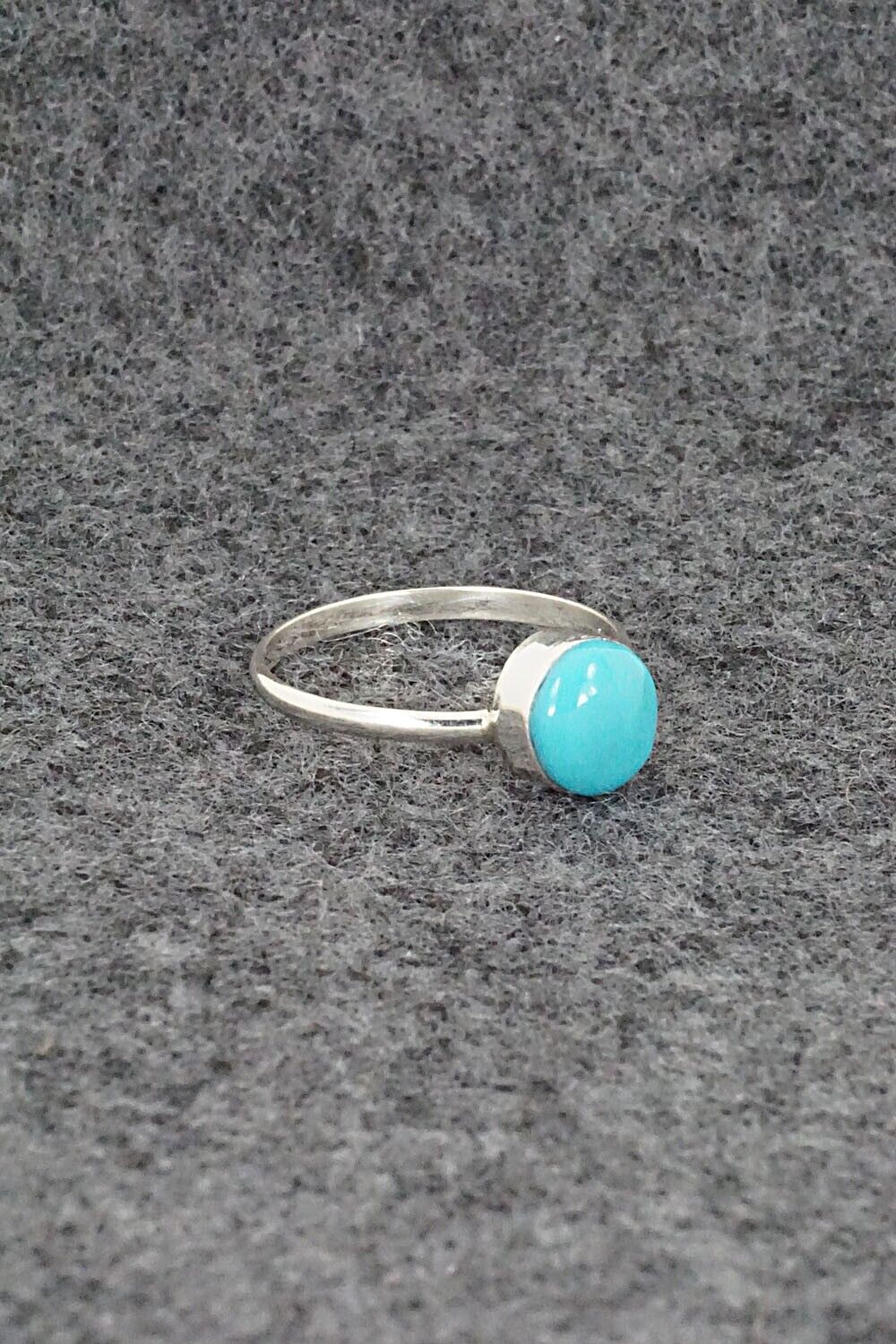 Turquoise & Sterling Silver Ring - Trista Slow - Size 4.75