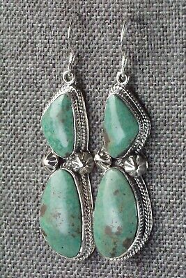 Turquoise & Sterling Silver Earrings - Lee Shorty