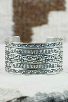 Navajo Sterling Silver Bracelet - Sunshine Reeves - High Lonesome Trading