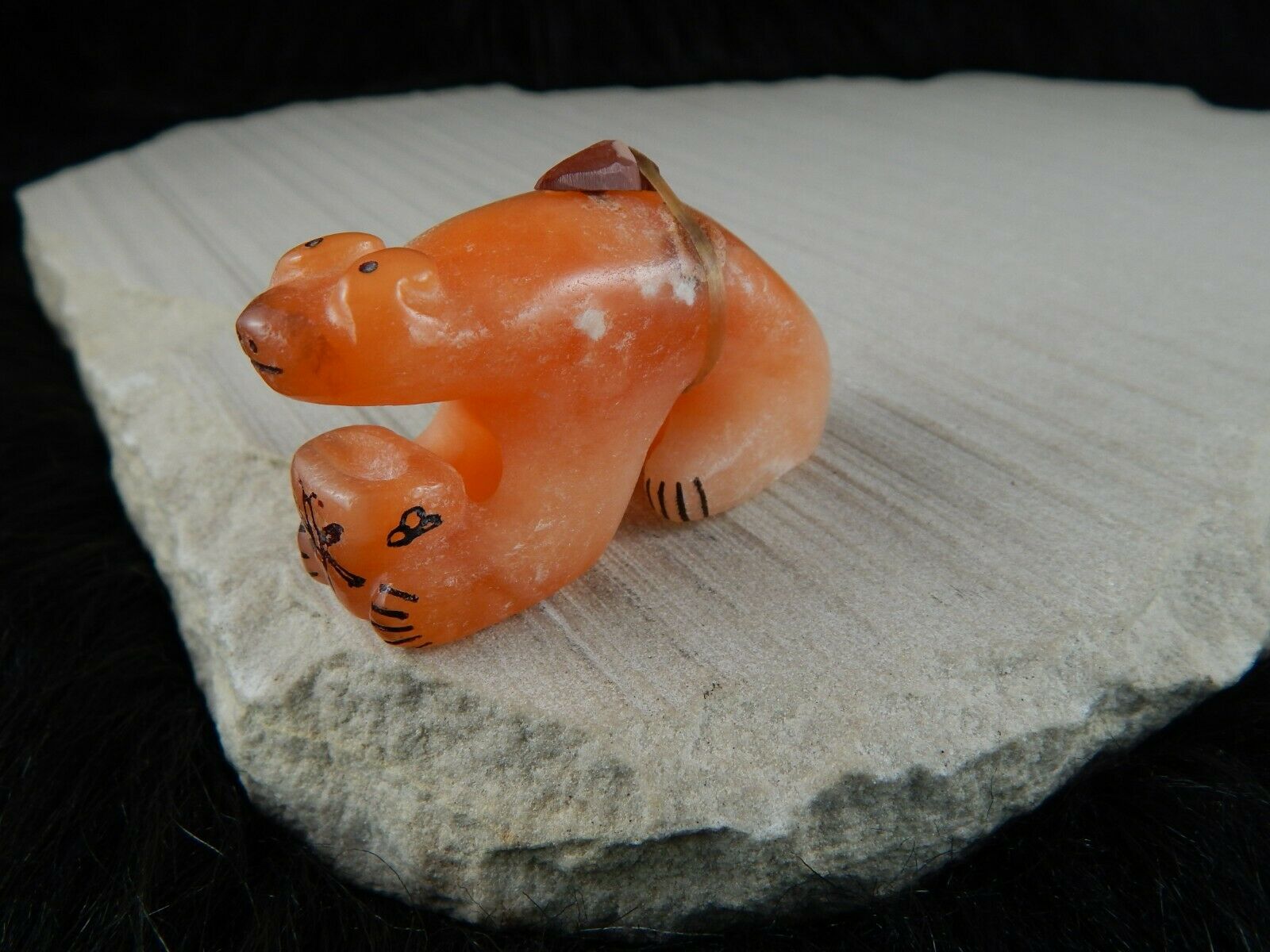 Bear Zuni Fetish Carving - Rick Kallestewa - High Lonesome Trading