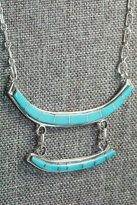 Turquoise & Sterling Silver Necklace - Gloria Waseta