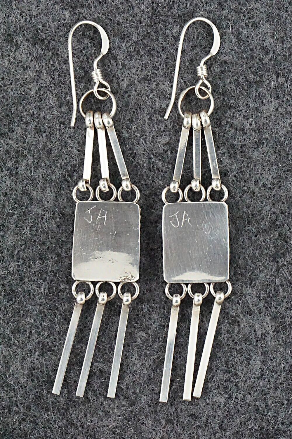Turquoise & Sterling Silver Earrings - Justin Amesoli