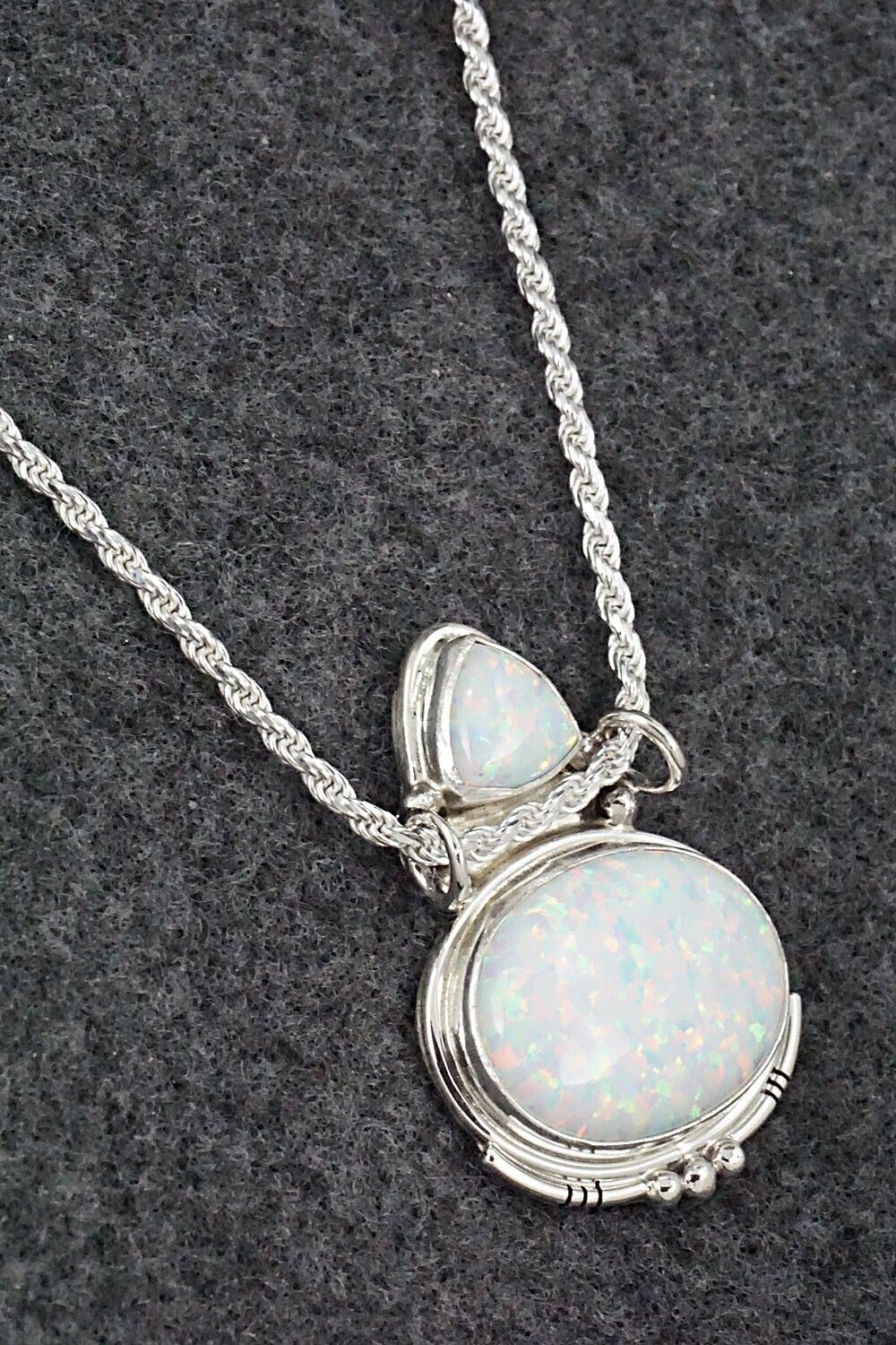 Opalite & Sterling Silver Necklace - Rita Largo