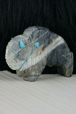 Buffalo Zuni Fetish Carving - Kevin Quam - High Lonesome Trading