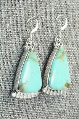Turquoise & Sterling Silver Earrings - Verley Betone