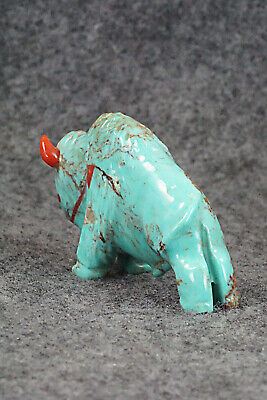 Buffalo Zuni Fetish Carving - Andres Quandelacy