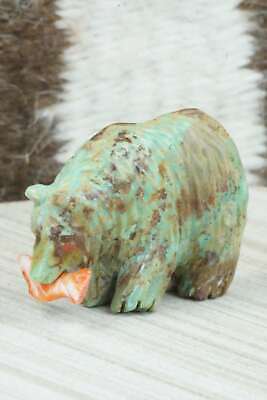 Bear Zuni Fetish Carving - Andres Quandelacy