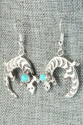 Turquoise & Sterling Silver Earrings - Mildred Parkhurst