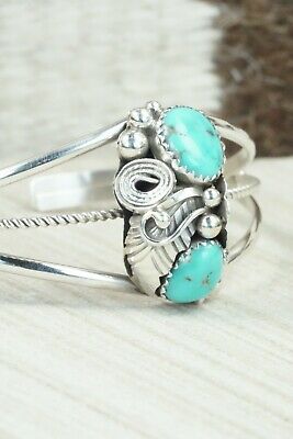 Turquoise & Sterling Silver Bracelet - Michael Calladitto