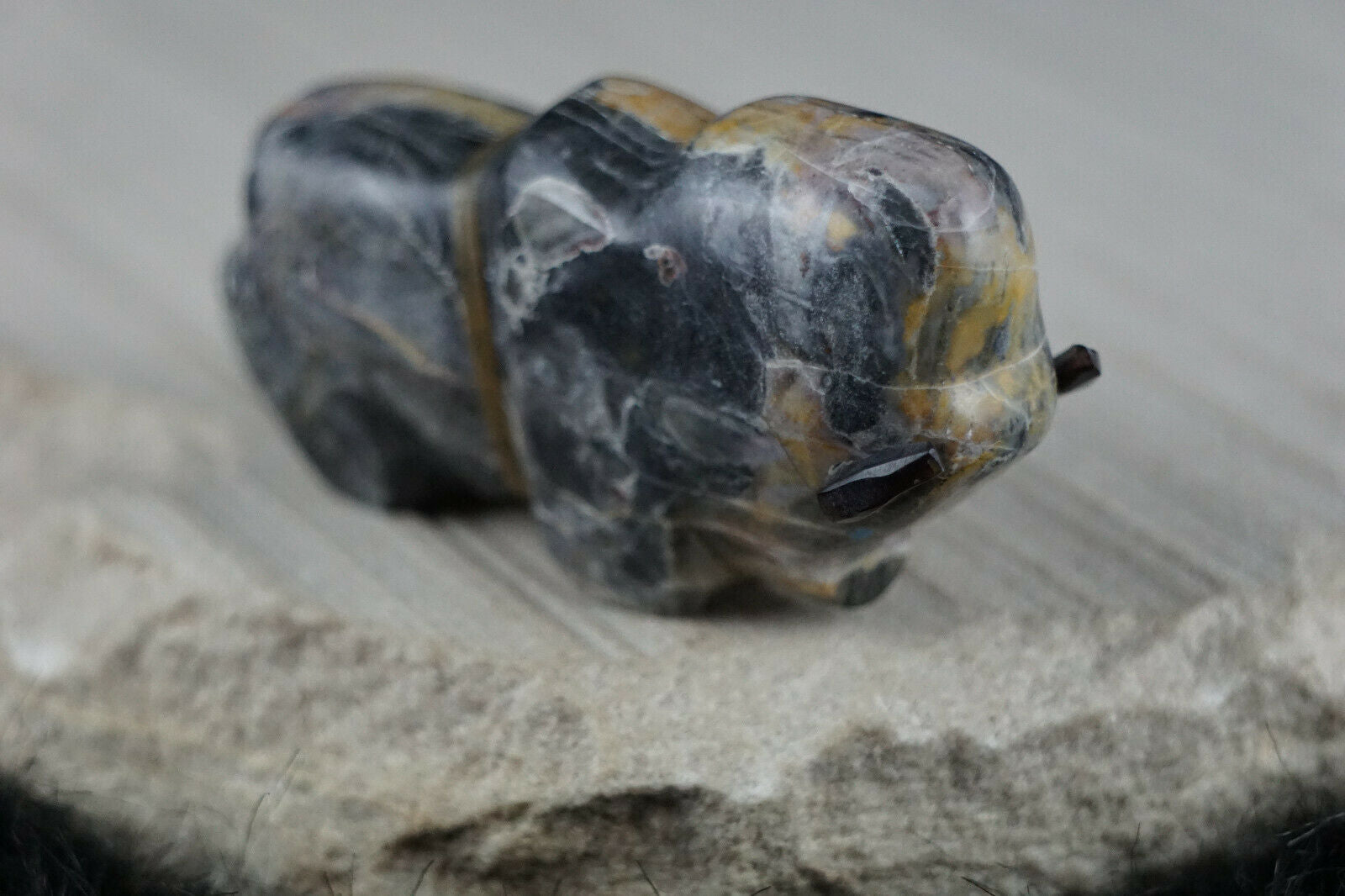 Buffalo Zuni Fetish Carving - Joshua Leki - High Lonesome Trading