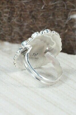 Turquoise and Sterling Silver Ring - Justina Wilson - Size 8