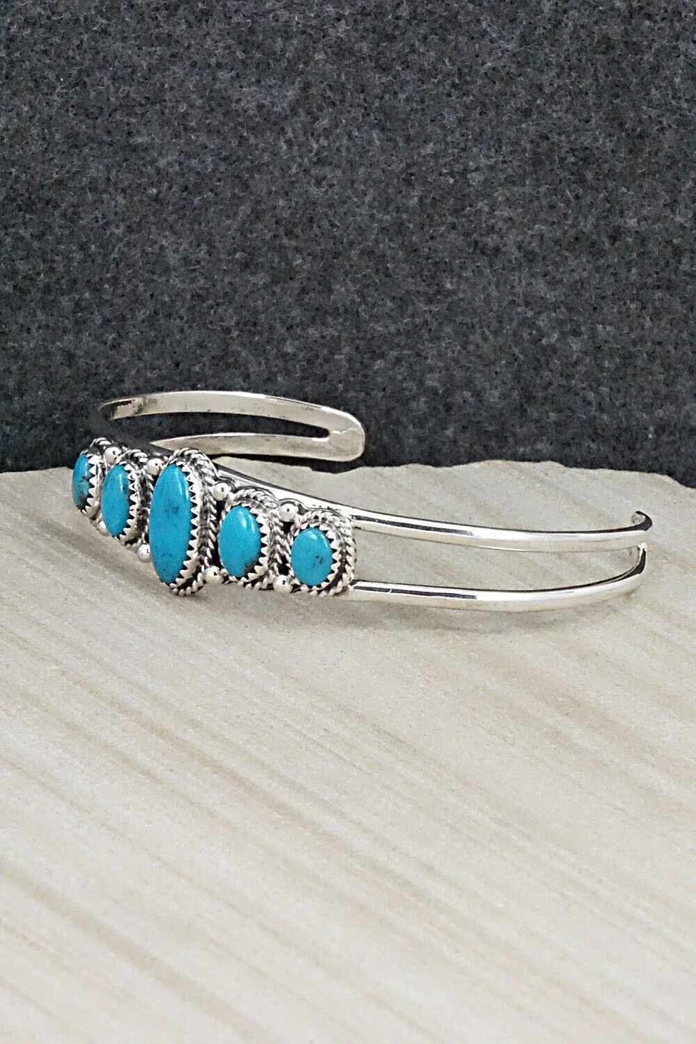 Turquoise & Sterling Silver Bracelet - Roberta Begay