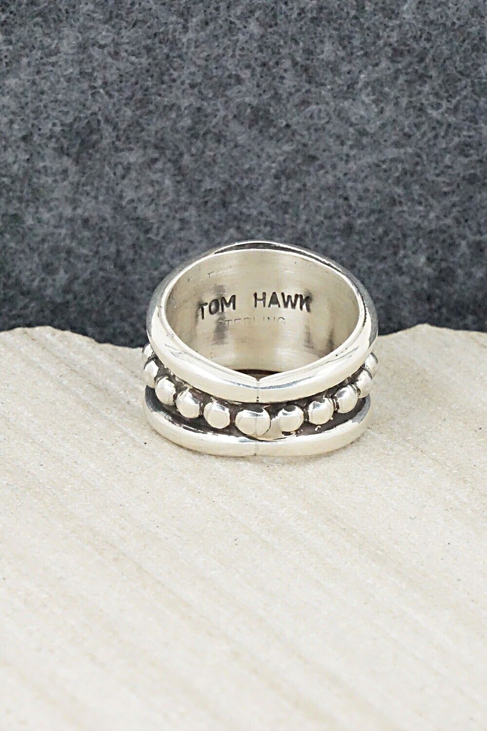 Sterling Silver Ring - Tom Hawk - Size 7.5