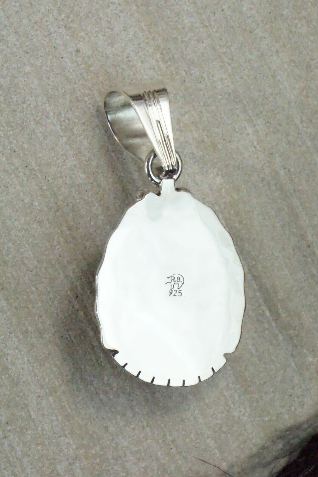 Turquoise & Sterling Silver Pendant - Samuel Yellowhair