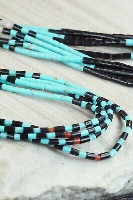 Turquoise, Shell, Coral & Sterling Silver Necklace - Esquipula Tenorio
