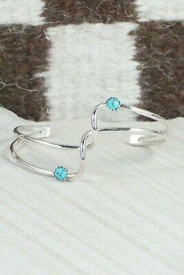 Turquoise & Sterling Silver Bracelet - Yolanda Skeets - High Lonesome Trading