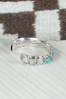 Turquoise & Sterling Silver Bracelet - Tom Lewis