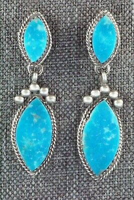 Turquoise & Sterling Silver Earrings - Selina Warner - High Lonesome Trading