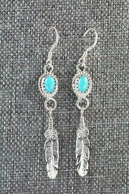 Turquoise & Sterling Silver Earrings - Harris Largo