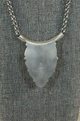 Navajo Turquoise & Sterling Silver Necklace - Raymond Delgarito - High Lonesome Trading
