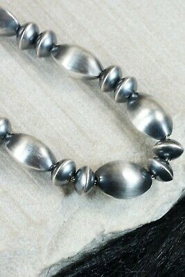 Navajo Sterling Silver Pearl Necklace - Presley Haley