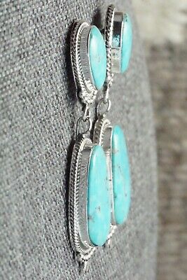 Turquoise & Sterling Silver Earrings - Verley Betone