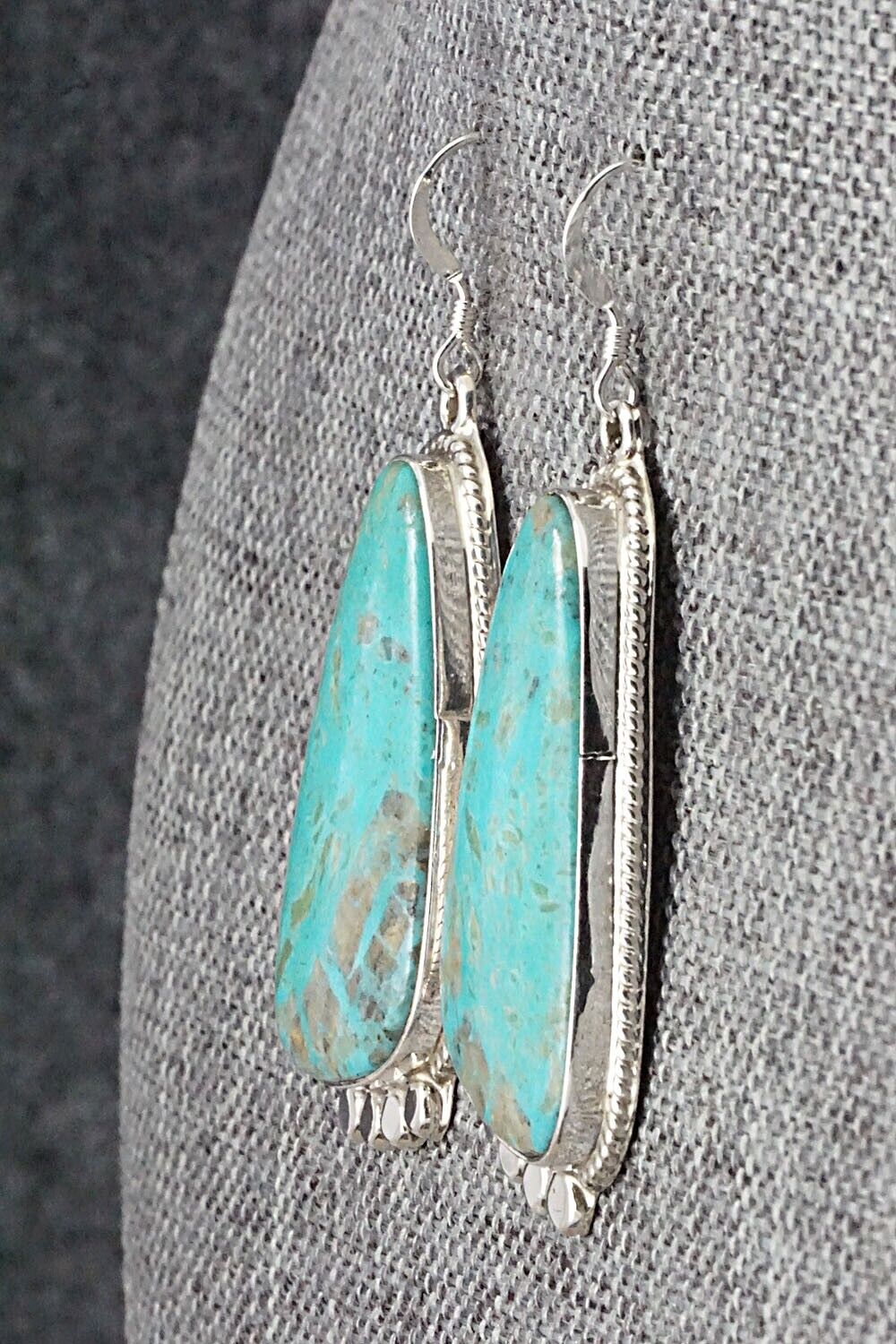 Turquoise and Sterling Silver Earrings - Sharon McCarthy