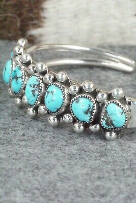 Turquoise and Sterling Silver Bracelet - Pricilla Reeder
