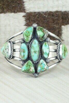 Turquoise & Sterling Silver Bracelet - Raymond Delgarito - High Lonesome Trading