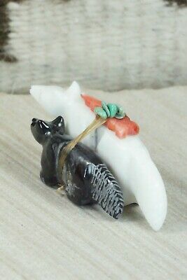 Wolf Zuni Fetish Carving - Daisy Natewa