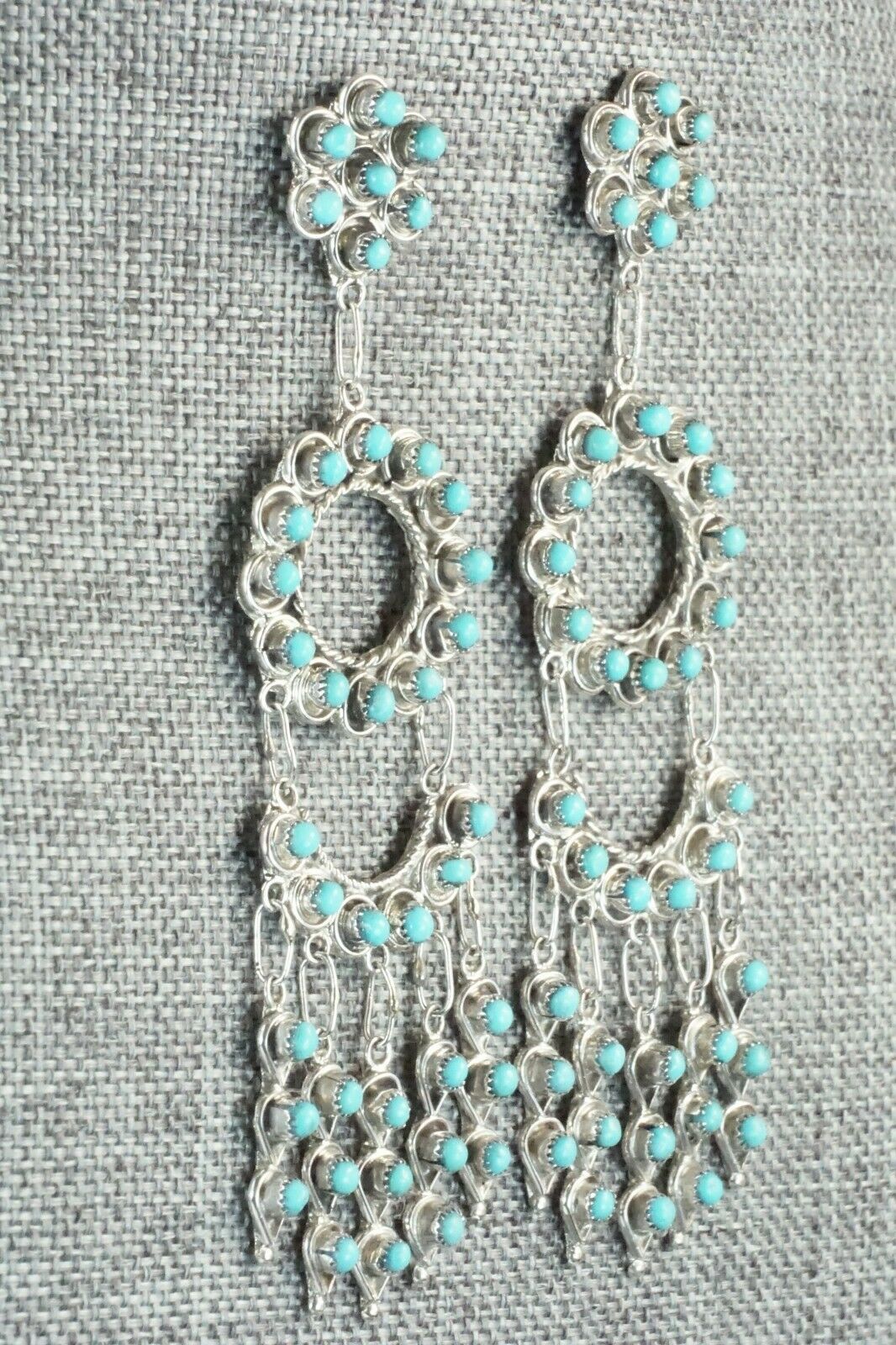 Turquoise & Sterling Silver Earrings - Waylon Johnson