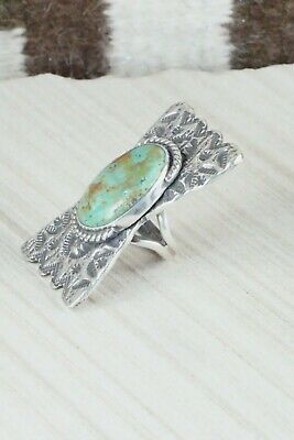 Turquoise and Sterling Silver Ring - Virgil Reader Size 8.5