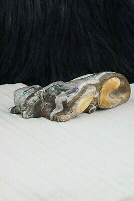 Mountain Lion Zuni Fetish Carving - Lance Cheama - High Lonesome Trading
