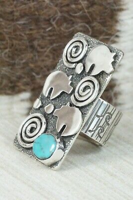 Turquoise & Sterling Silver Ring - Alex Sanchez - Size 4.5