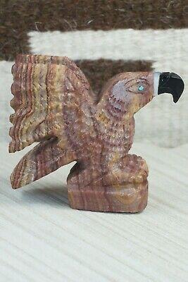 Eagle Zuni Fetish Carving - Jon Quam - High Lonesome Trading