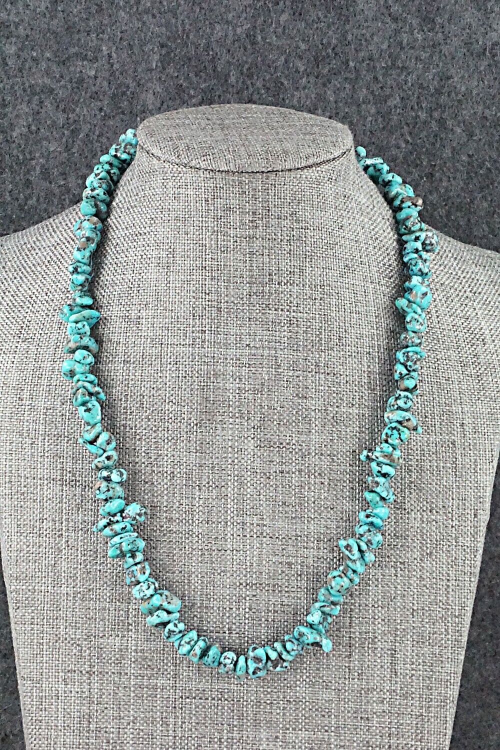 Turquoise and Sterling Silver Necklace - Louise Joe