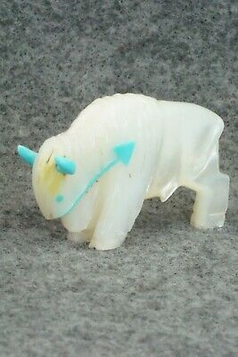 Buffalo Zuni Fetish Carving - Andres Quandelacy