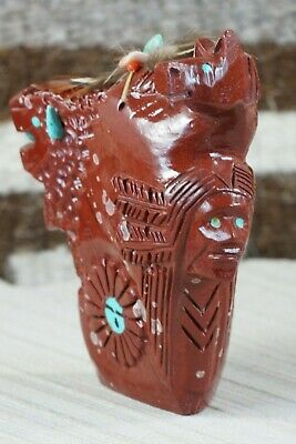 Buffalo, Horse, Chief Navajo Fetish Carving - Ben Livingston - High Lonesome Trading