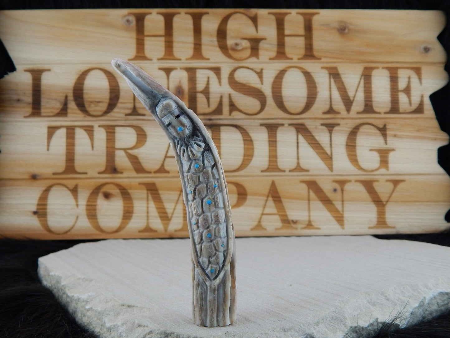 Corn Maiden Zuni Fetish Carving - Jerrold Lahaleon - High Lonesome Trading