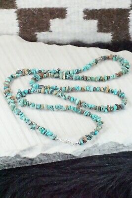Turquoise & Sterling Silver Necklace - Navajo