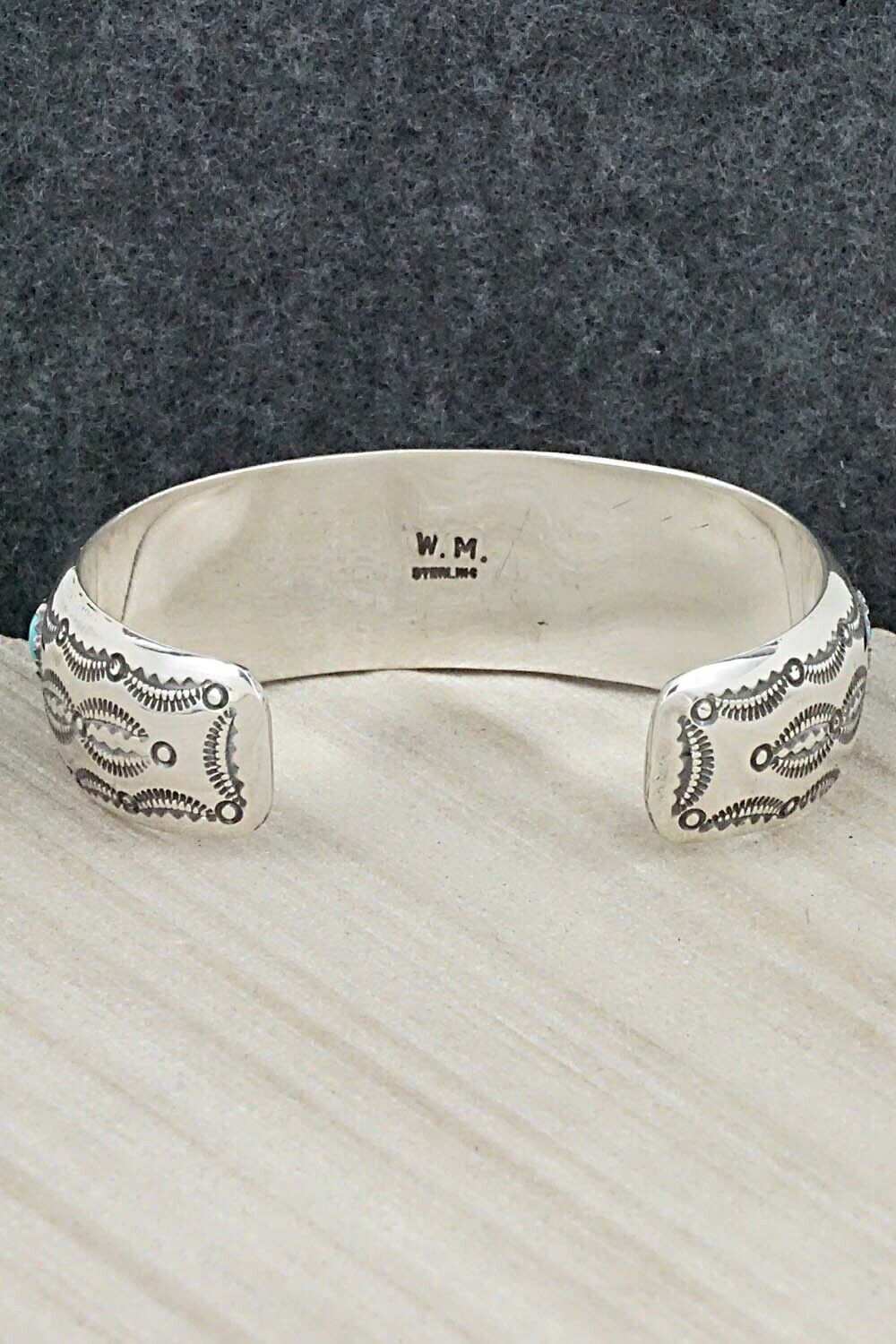 Turquoise & Sterling Silver Bracelet - Wilbert Muskett