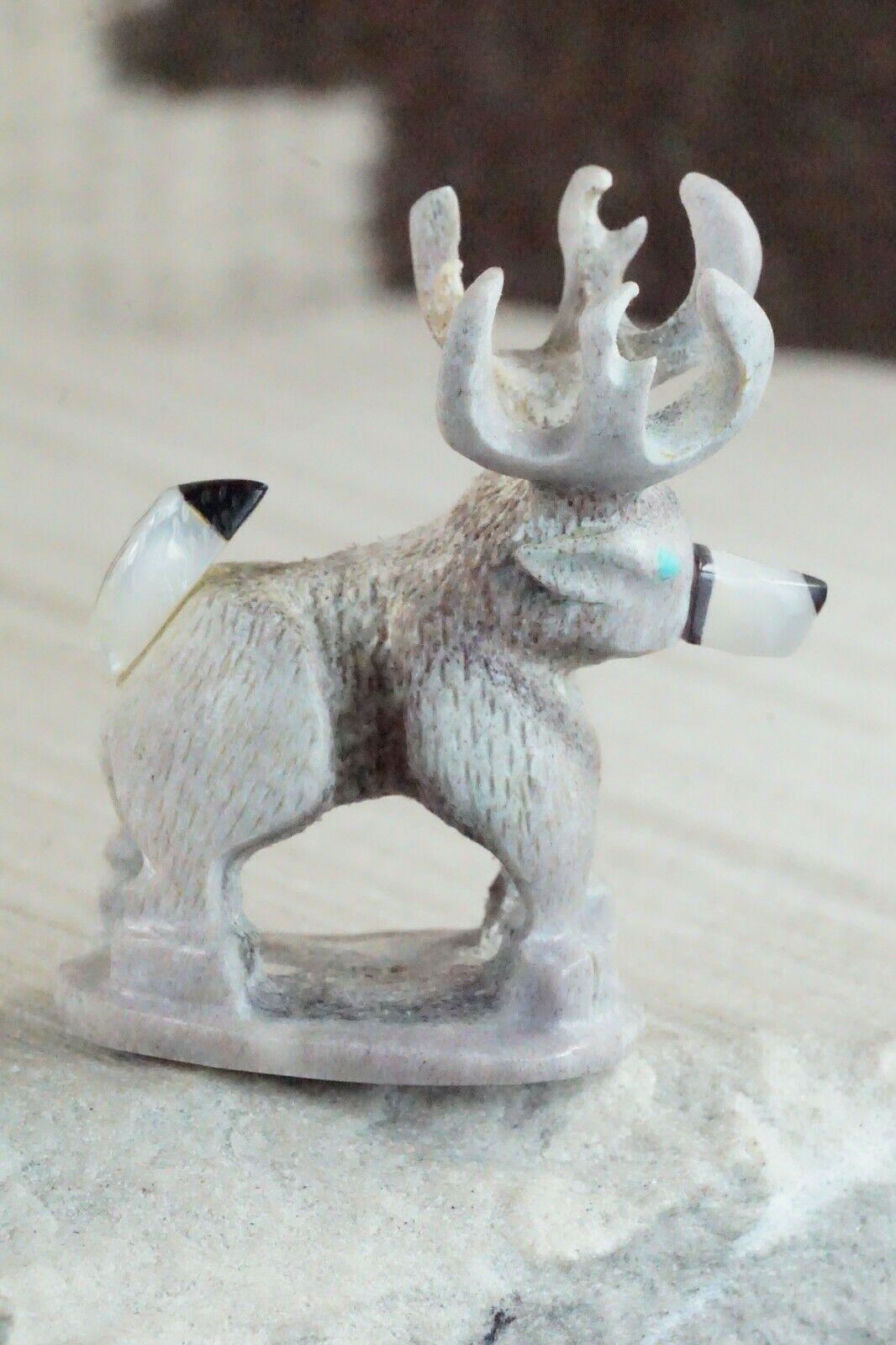 Deer Zuni Fetish Carving - Sullivan Shebola