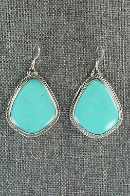 Turquoise & Sterling Silver Earrings - Annie Spencer - High Lonesome Trading