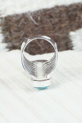 Turquoise & Sterling Silver Ring - Thomas Yazzie - Size 9