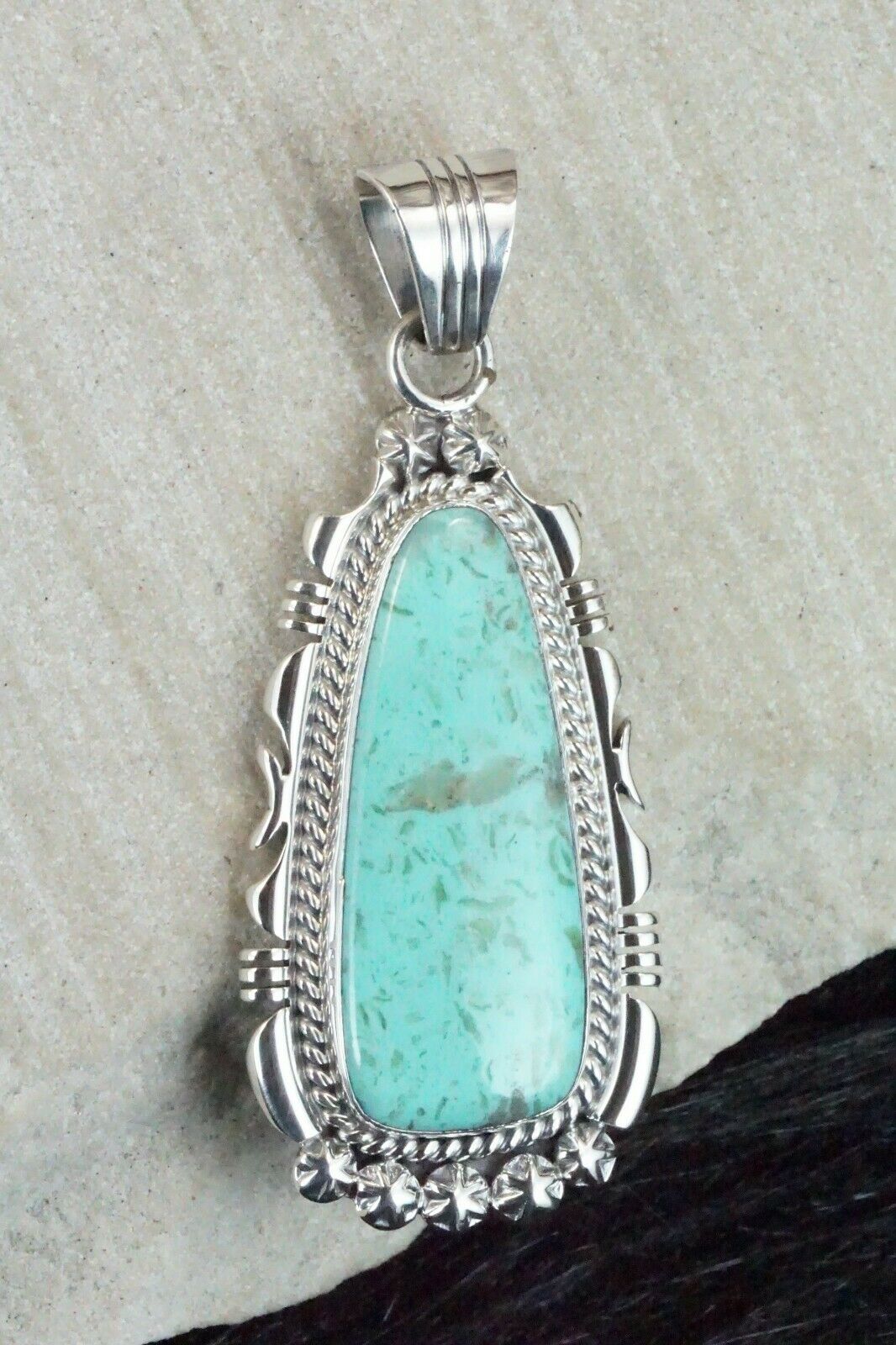 Turquoise & Sterling Silver Pendant - Daniel Benally