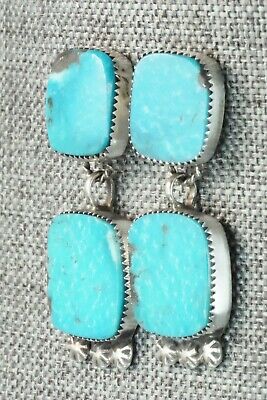 Turquoise & Sterling Silver Earrings - Selina Warner