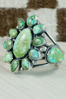Navajo Turquoise & Sterling Silver Bracelet - Raymond Delgarito
