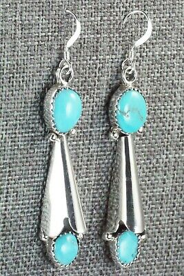 Turquoise & Sterling Silver Earrings - Roger Pino