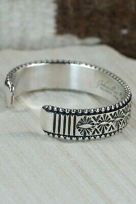 Navajo Sterling Silver Bracelet - Jonathan Nez