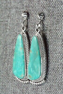 Turquoise & Sterling Silver Earrings - Verley Betone